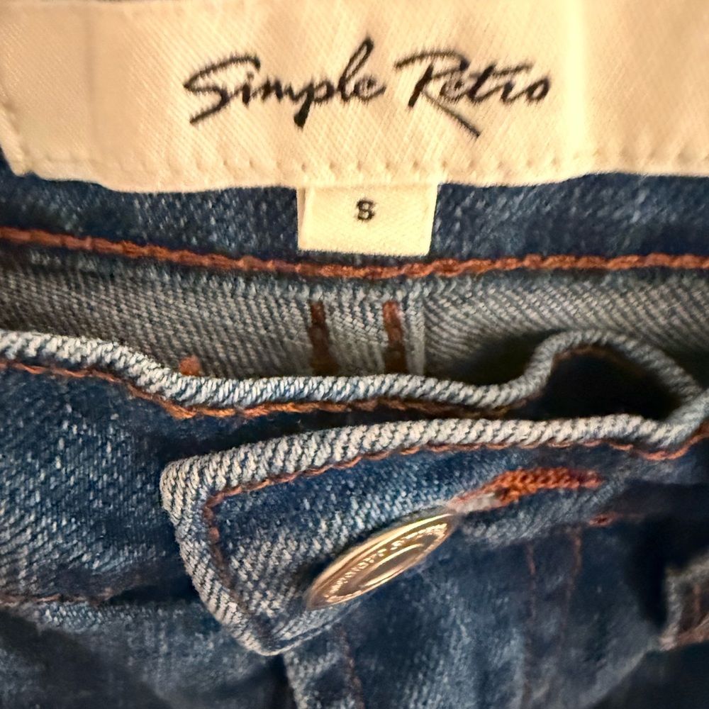 Simple Retro Wide Leg Jeans - Picture 3 of 3